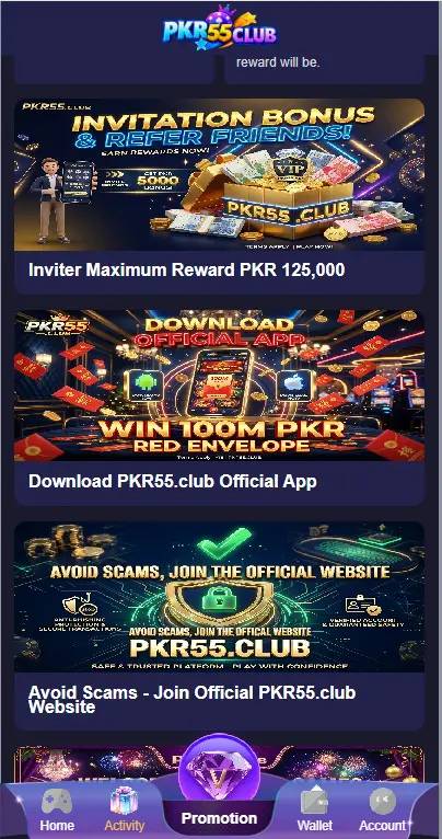 PKR55 Club Game